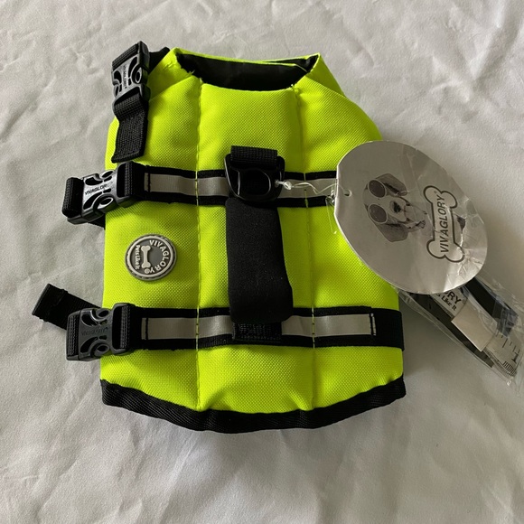 Dog Life Jacket Flotation/Reflective Flotation. Size XXS. Secure Fasteners NWT - Picture 9 of 11